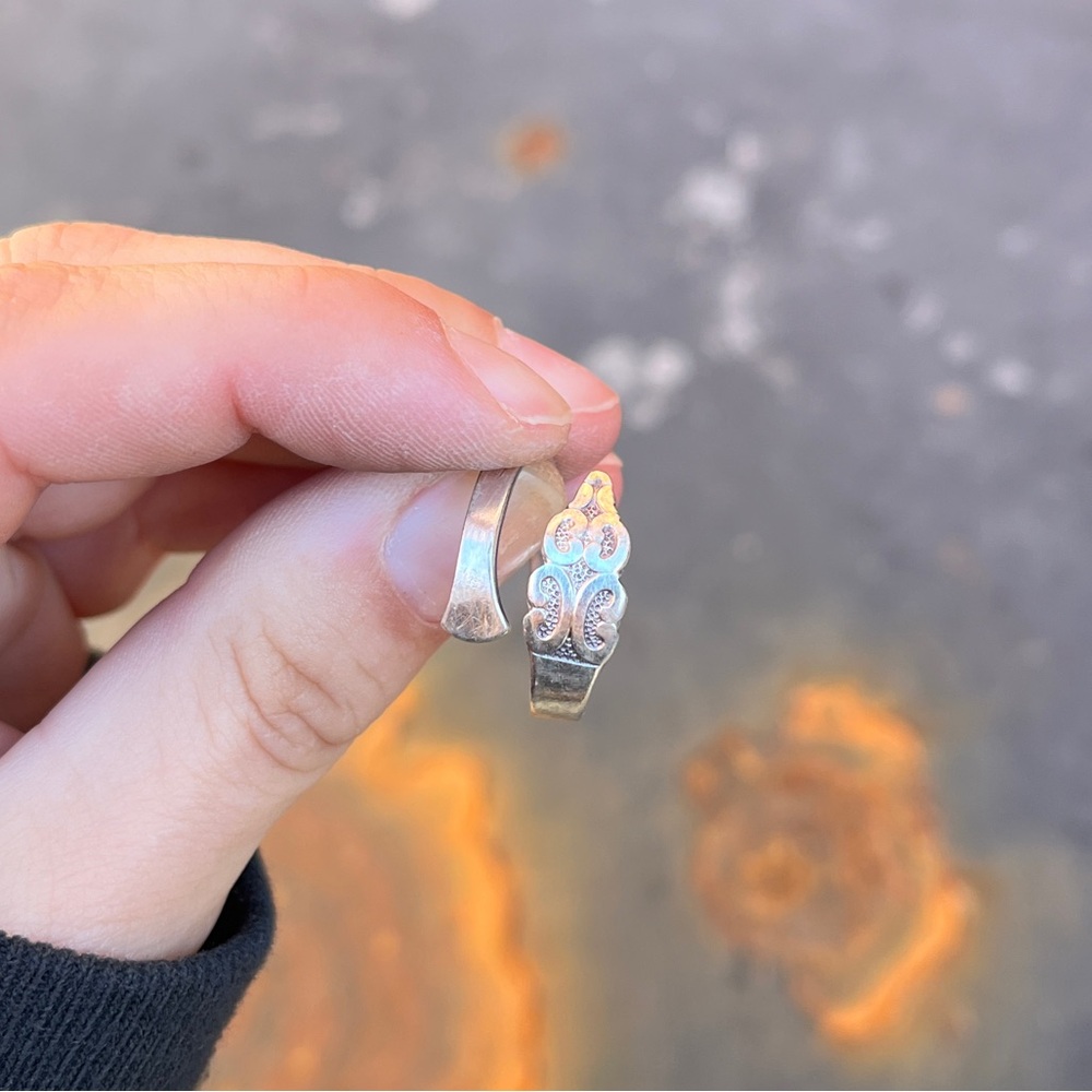 2/$40 🌸 VTG Sterling Silver Spoon Ring - Picture 8 of 11